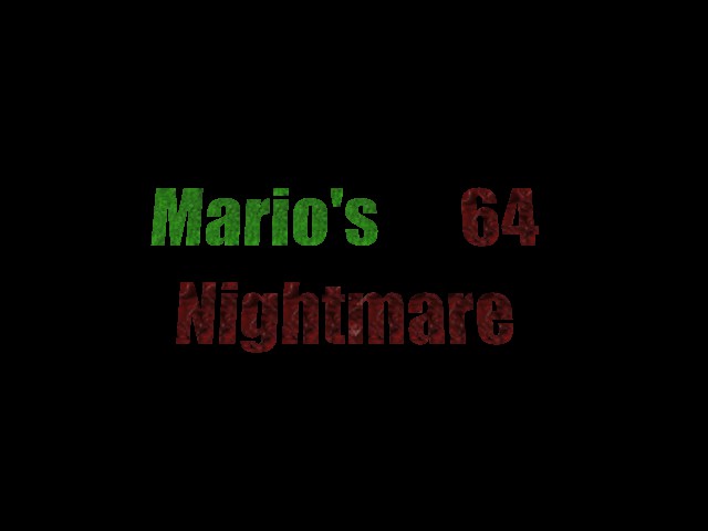 Mario's Nightmare 64 (v1.02)